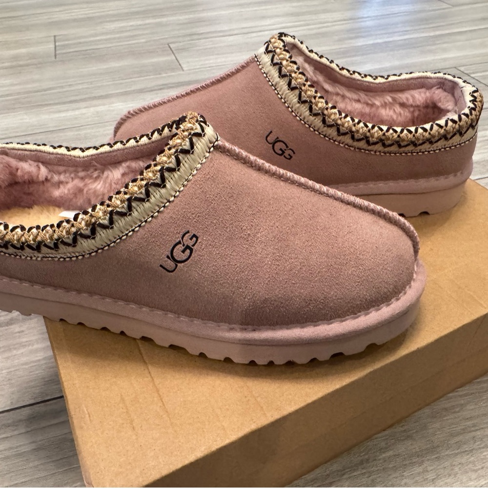 UGG Women's Blush Slippers with Embroidered Trim - Picture 2 of 6